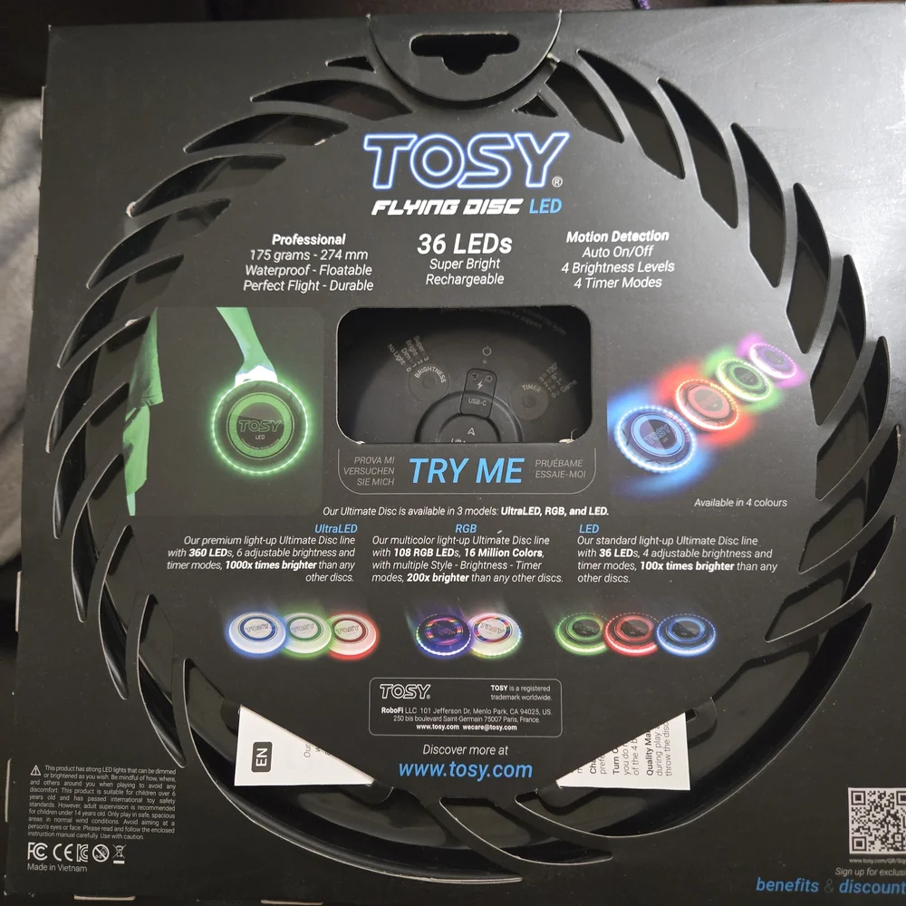 LED Flying Disc for Kids - Multicolor - Picture 4 of 5